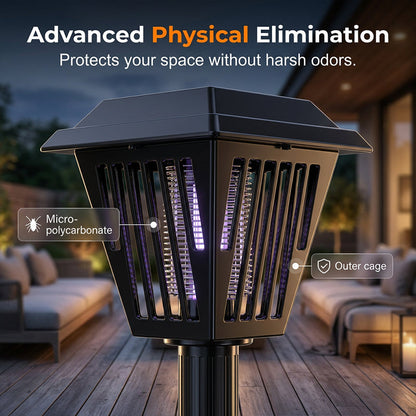 Outdoor Solar Powered Mosquito Killer Lamp-Stake or Stand Use