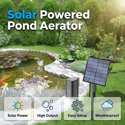 🔥🔥Solar Pond Aerator with Air Pump