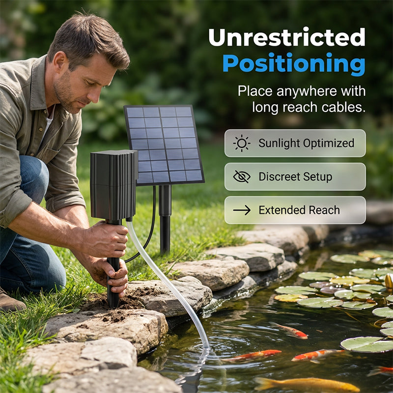 🔥🔥Solar Pond Aerator with Air Pump