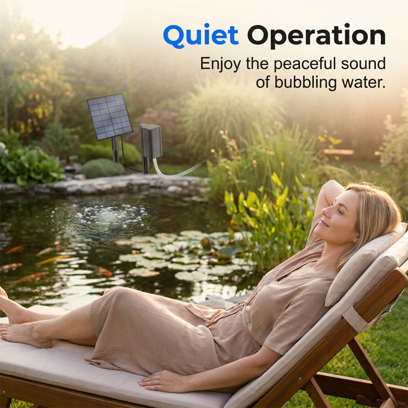 🔥🔥Solar Pond Aerator with Air Pump